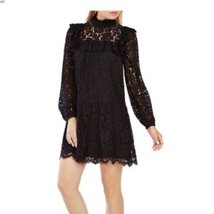 Black Long Sleeve Lace Dress